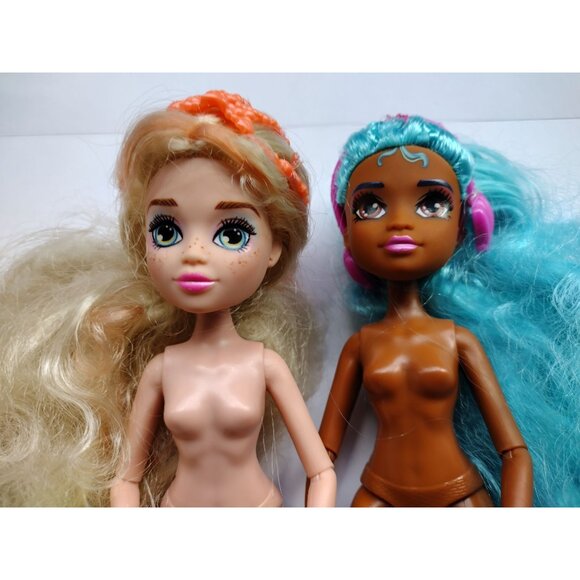 Mermaid High Dolls Finley & Oceanna Nude With Blonde & Blue Hair - Picture 3 of 9